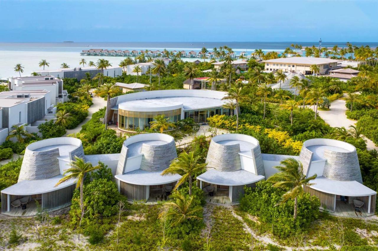 فندق هارد روك مالديفز Emboodhoo Lagoon المظهر الخارجي الصورة Aerial view of the hotel