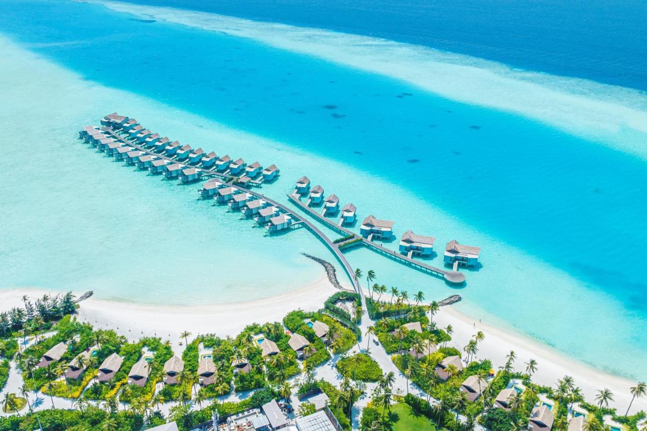 فندق هارد روك مالديفز Emboodhoo Lagoon المظهر الخارجي الصورة Aerial view of the resort