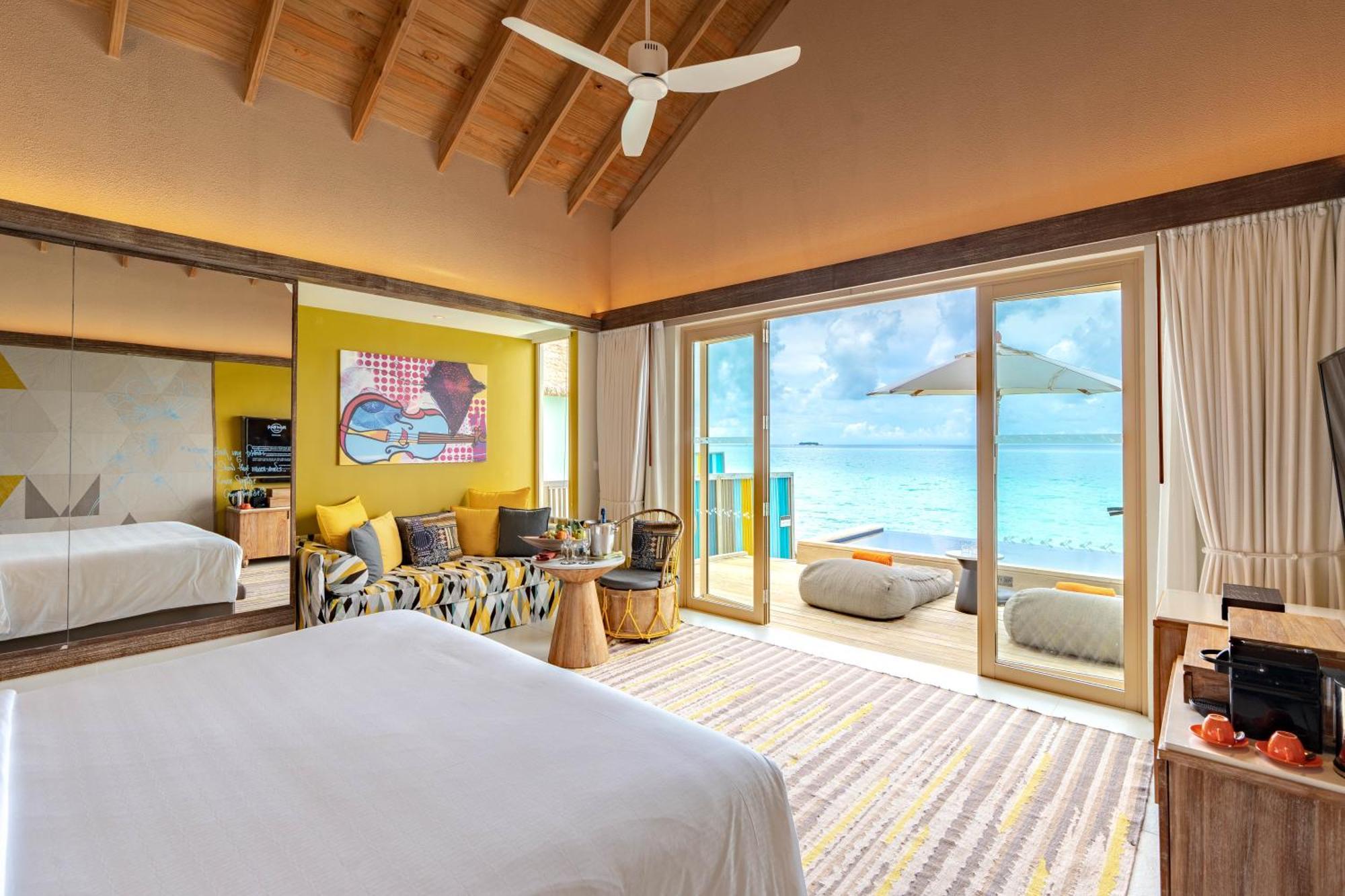فندق هارد روك مالديفز Emboodhoo Lagoon المظهر الخارجي الصورة Beach villa